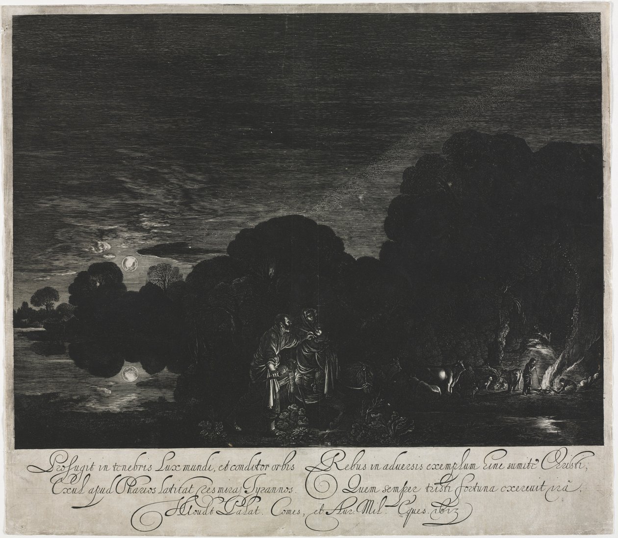 Die Flucht nach Ägypten von Hendrik Goudt