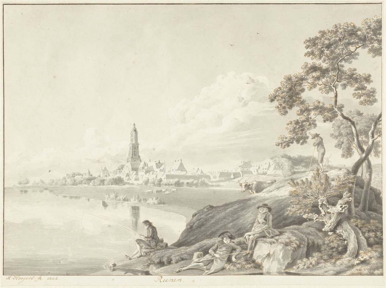 Ansicht von Rhenen von Hendrik Hoogers