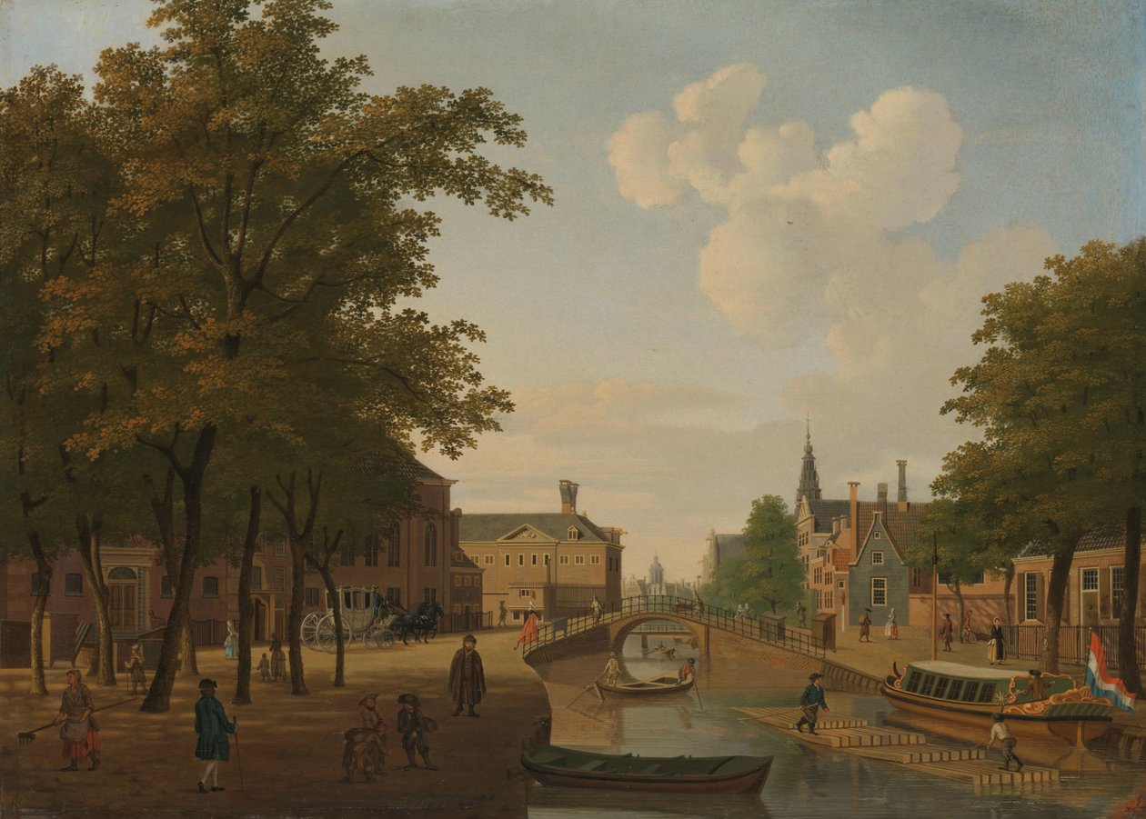 Ansicht des Houtmarkts, Amsterdam von Hendrik Keun