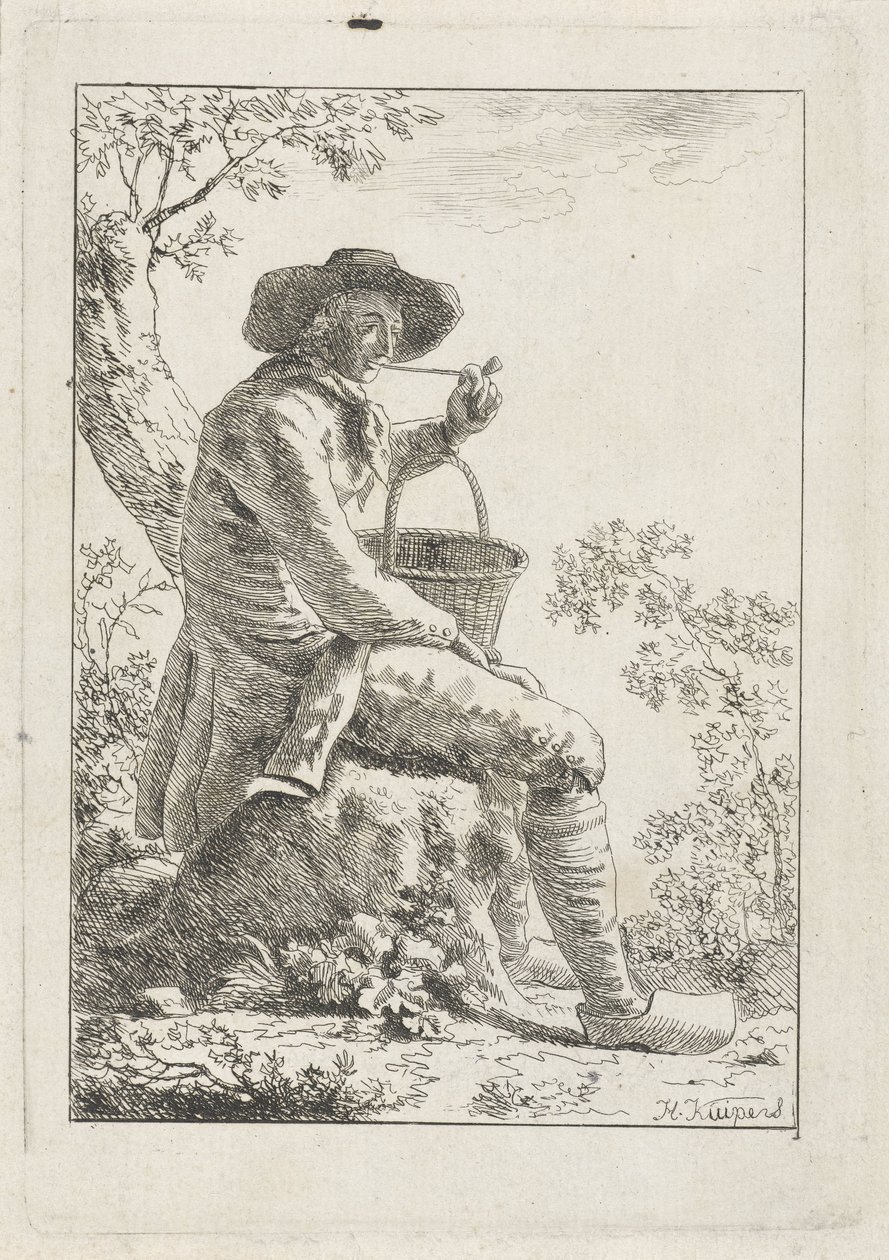 Rauchender Bauer von Hendrik Kuipers
