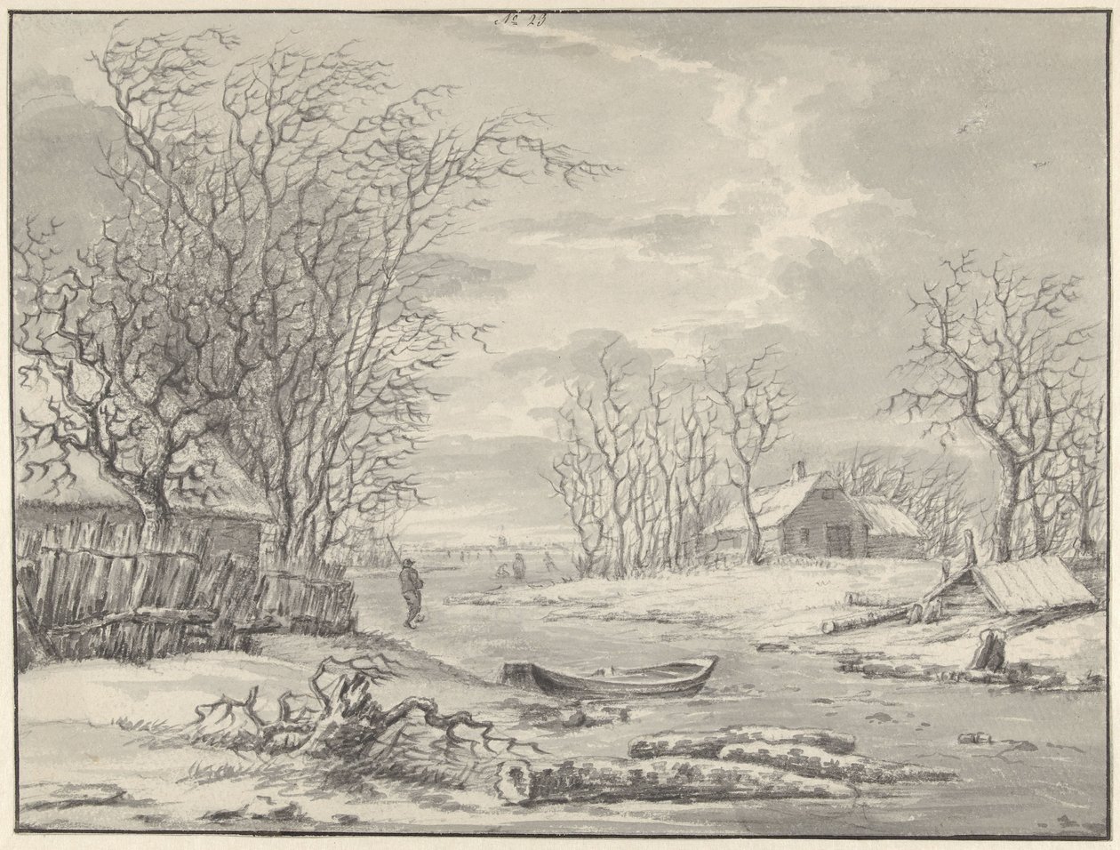 Winterlandschaft von Hendrik Meijer