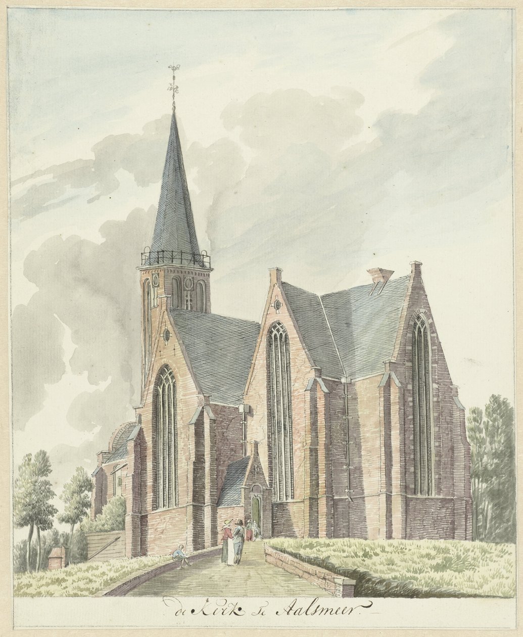 Kirche in Aalsmeer von Hendrik Tavenier