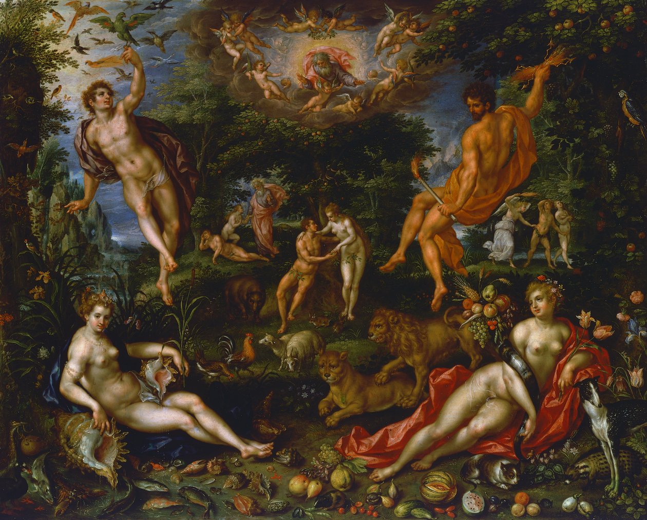 Irdisches Paradies von Hendrik de Fromantiou
