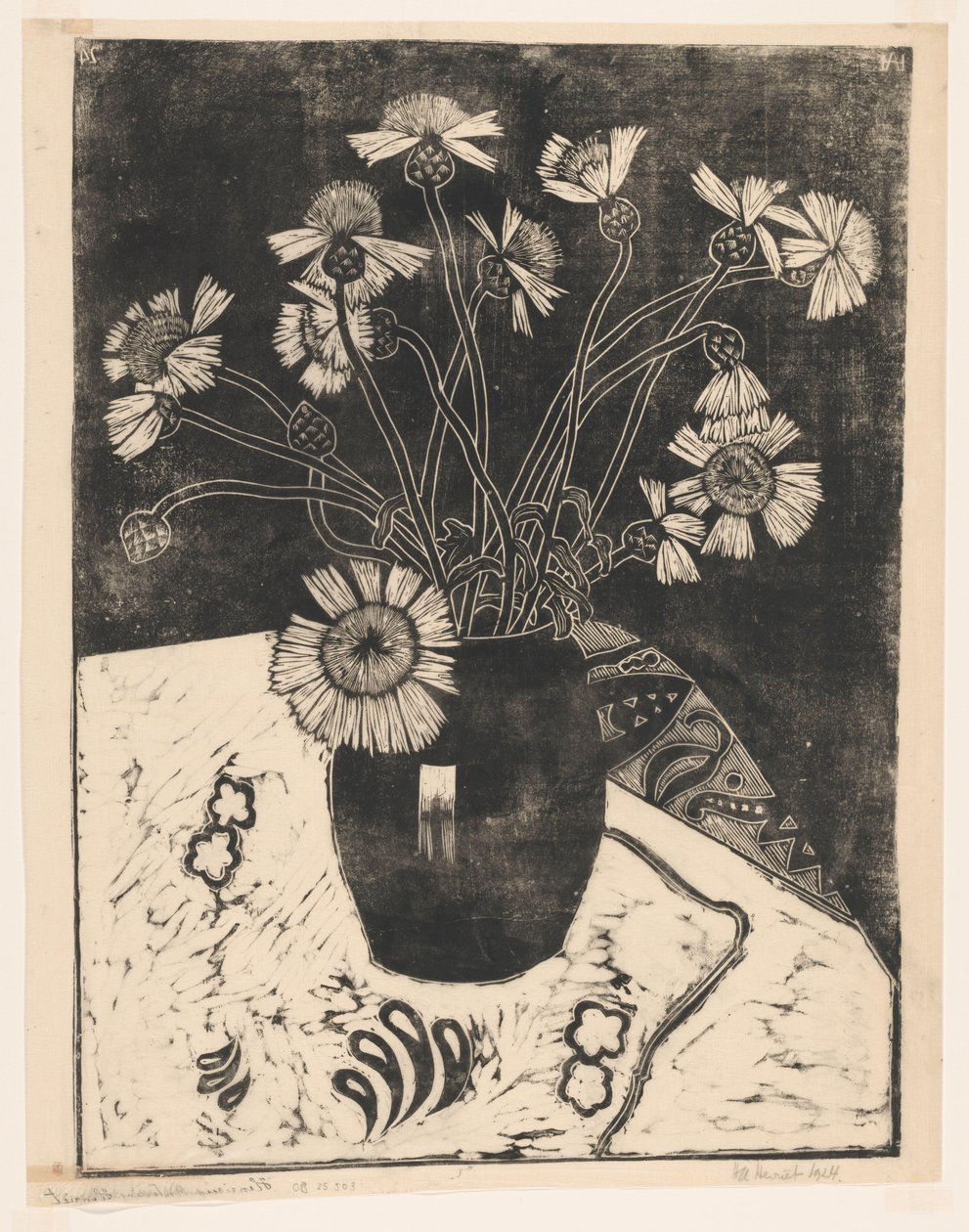 Blumen in einer Vase von Henk Henriët (signed by artist)