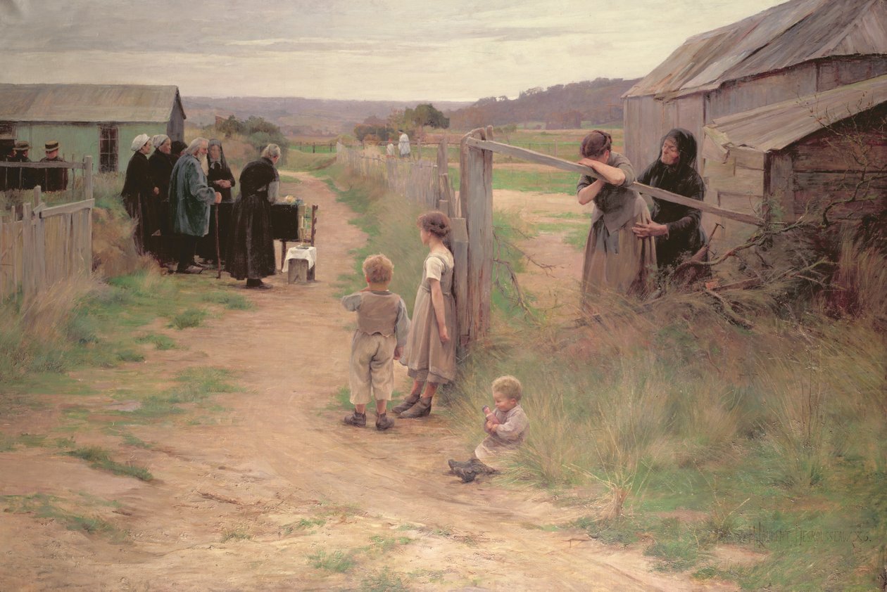 Beerdigung in Bresse, 1886 von Henri Alphonse Louis Laurent Desrousseaux