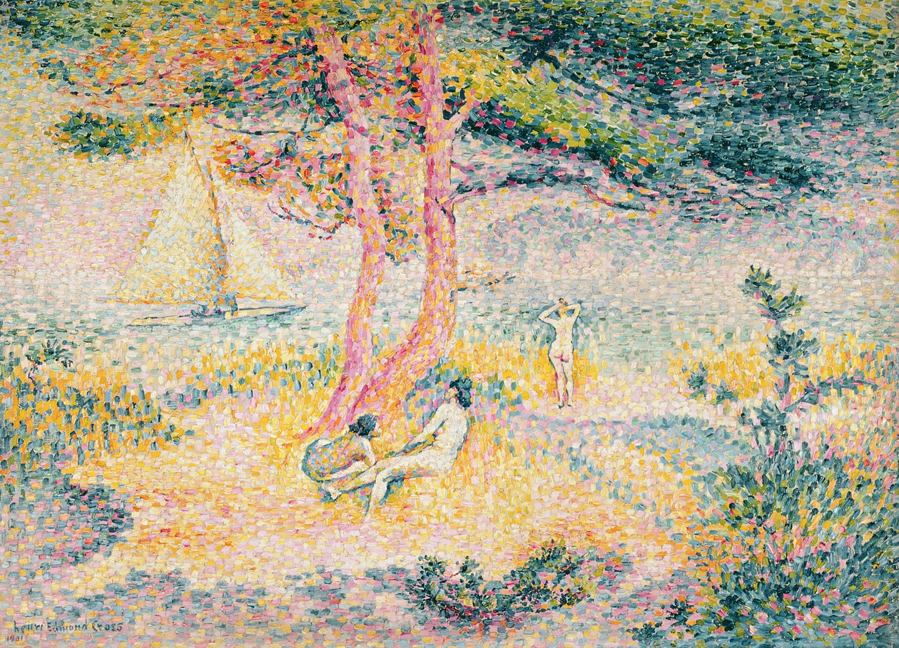 Der Strand von St. Clair von Henri Edmond Cross
