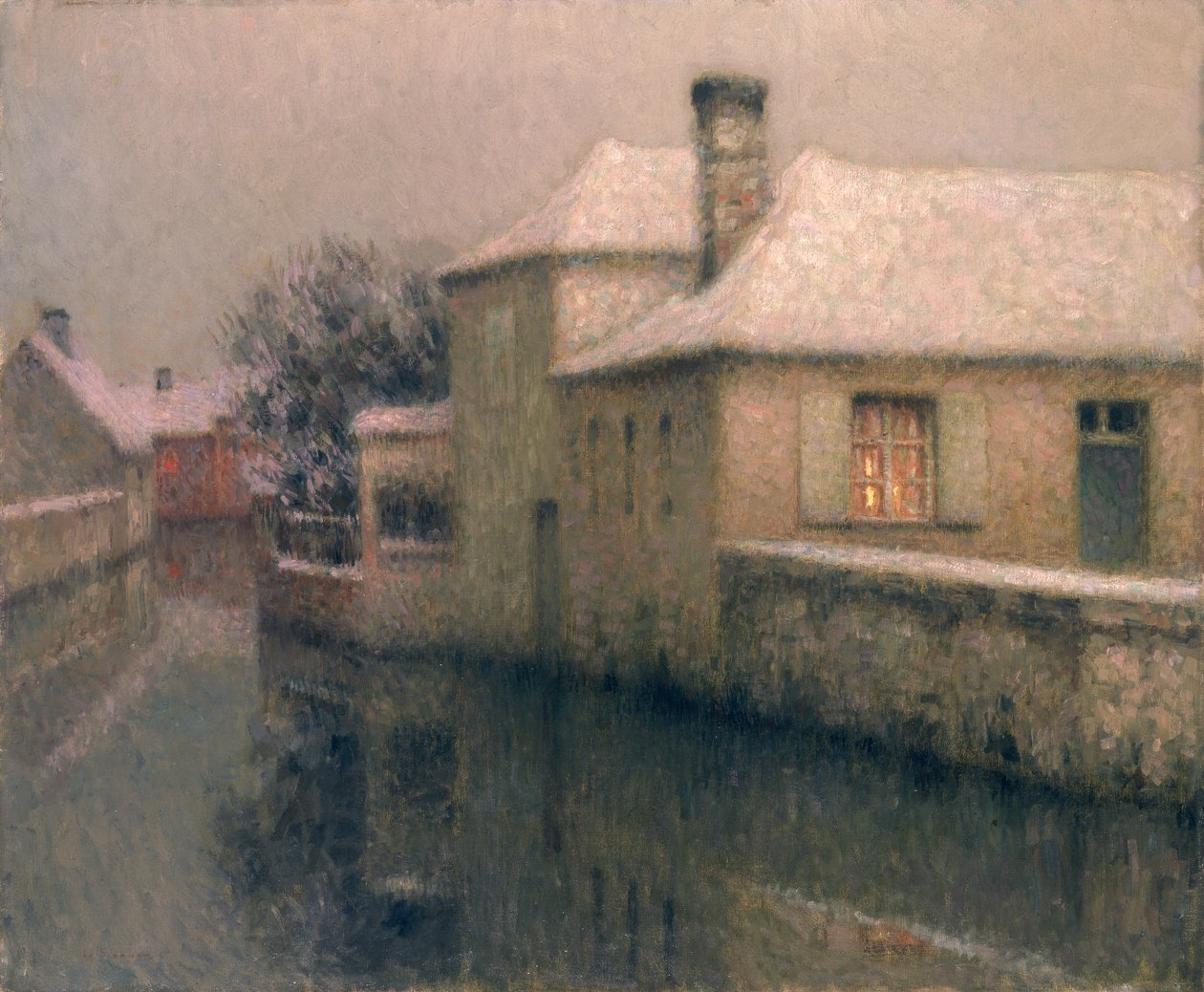 Nemours (Seine bei Marne) ca. 1903 von Henri Eugene Augustin Le Sidaner