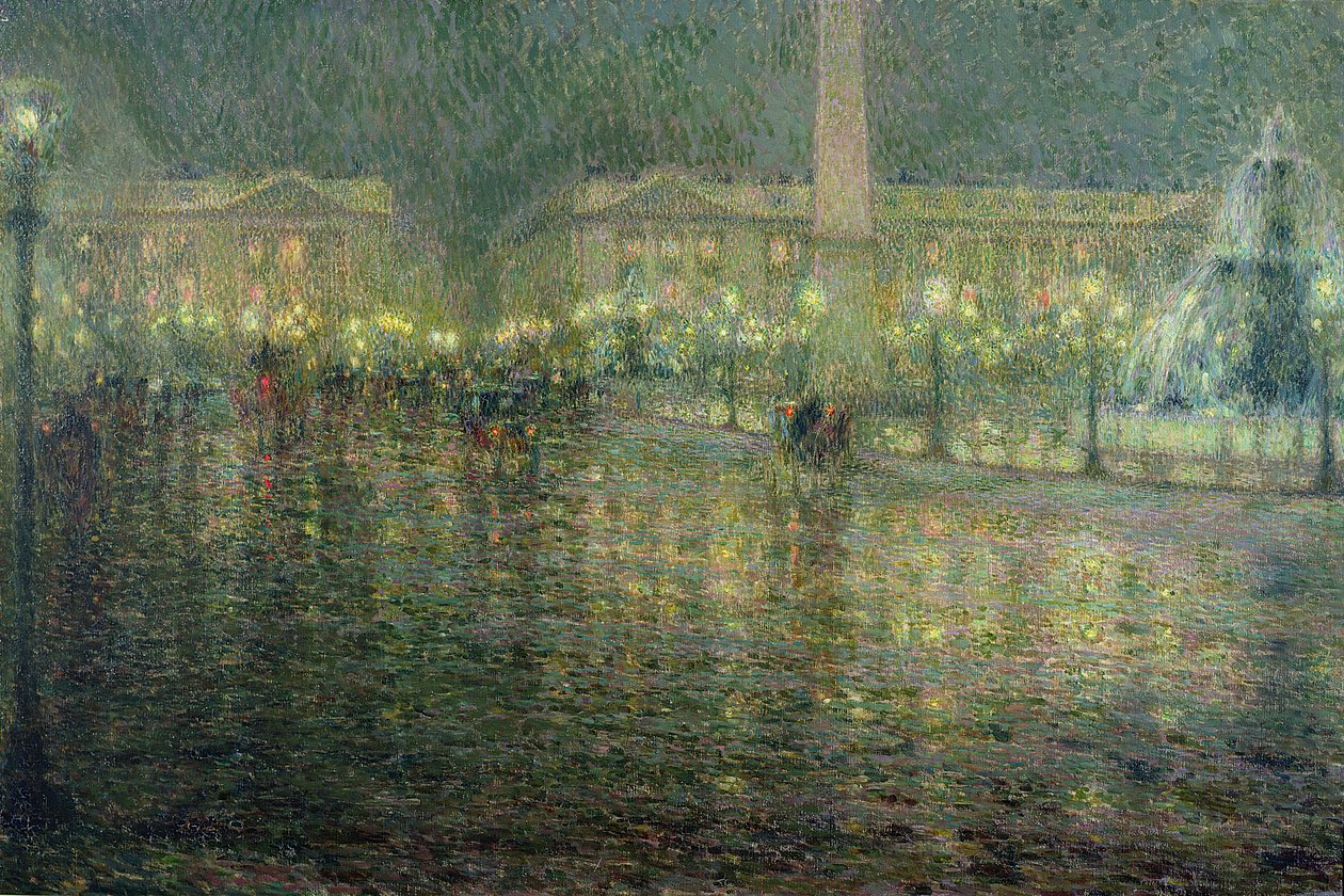 Place de la Concorde, ca. 1909 von Henri Eugene Augustin Le Sidaner