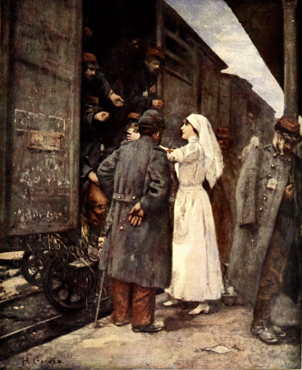 Zug der Verwundeten, 1915 von Henri Gervex