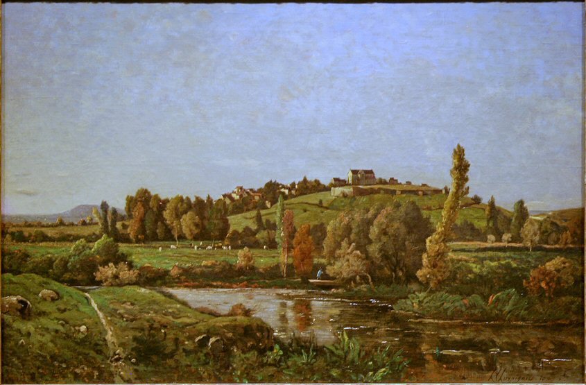 Landschaft in der Auvergne von Henri Joseph Harpignies