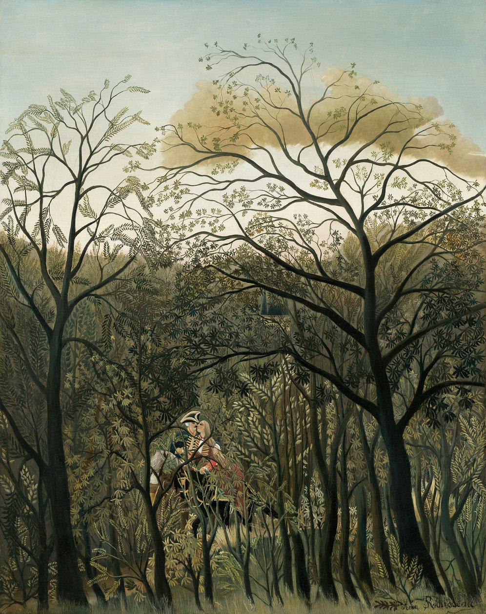 Rendezvous im Wald, 1889 von Henri Rousseau