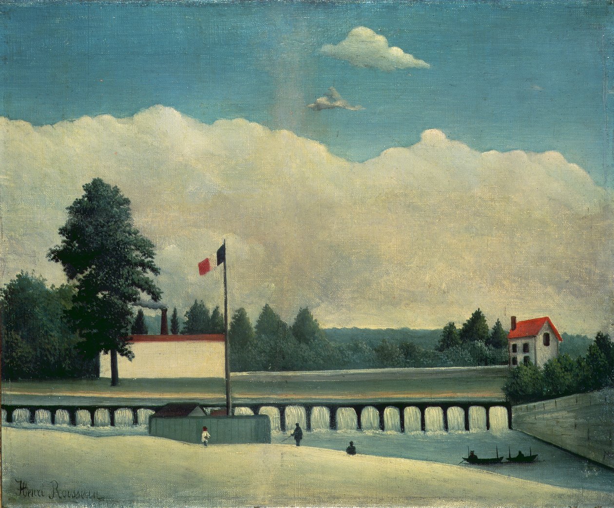 Der Damm, 1891-93 von Henri Rousseau