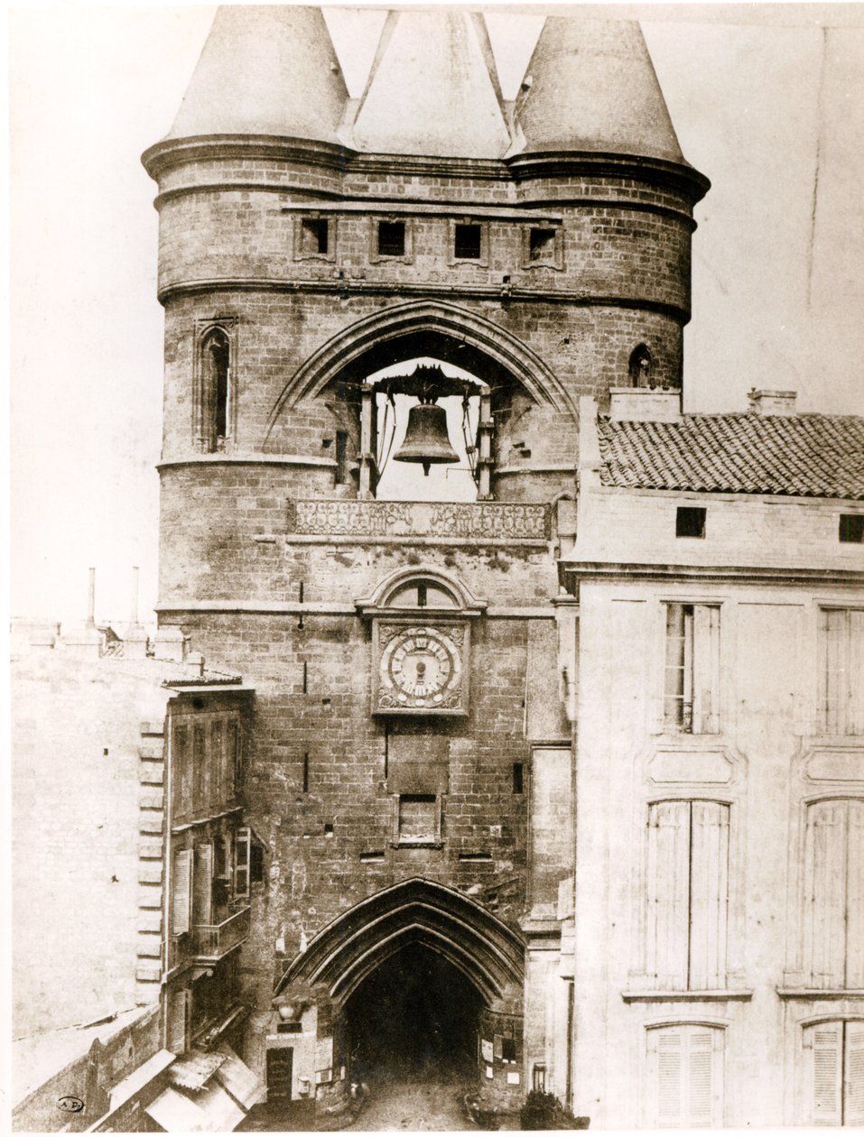 Das Porte de la Grosse Cloche in Bordeaux, ca. 1851 von Henri Jean Louis Le Secq
