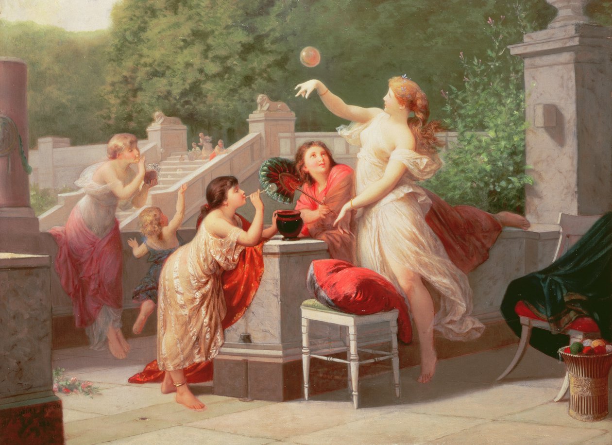 Seifenblasen, 1883 von Henri Pierre Picou