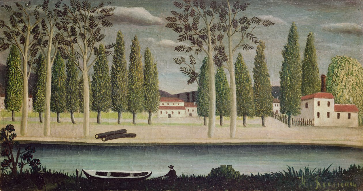 Am Fluss, ca. 1890 von Henri Rousseau