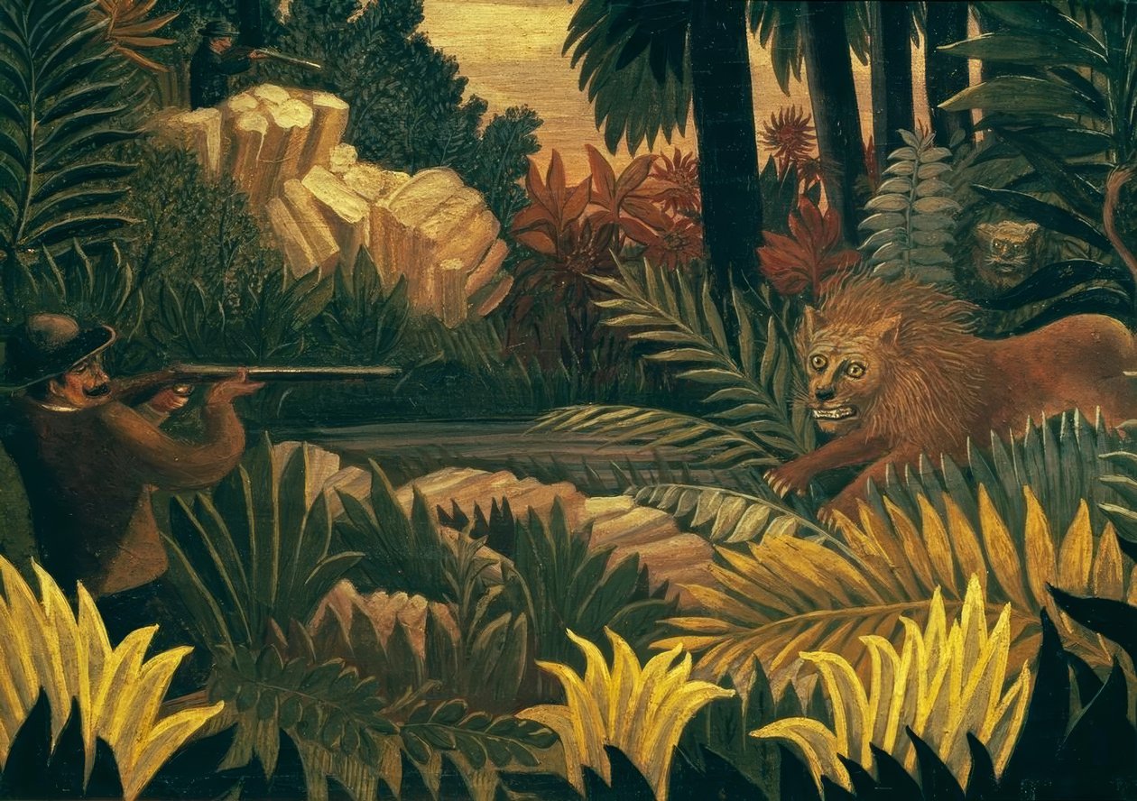 Die Löwenjagd von Henri Rousseau