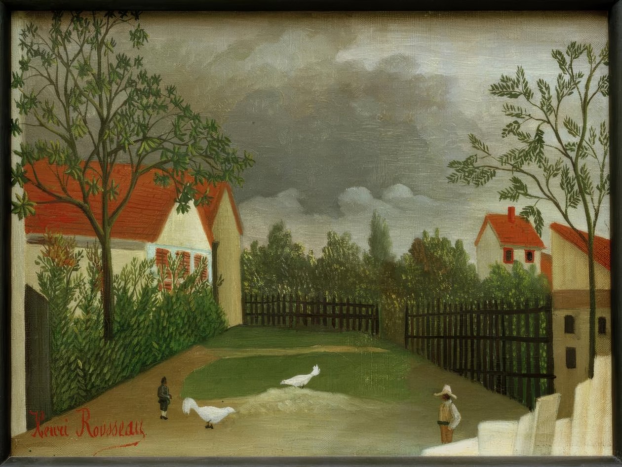 Der Hühnerhof von Henri Rousseau