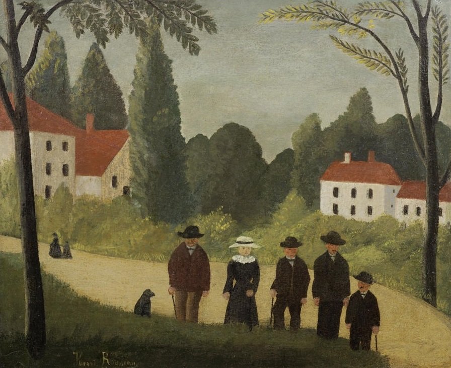 Die Spaziergänger von Henri Rousseau