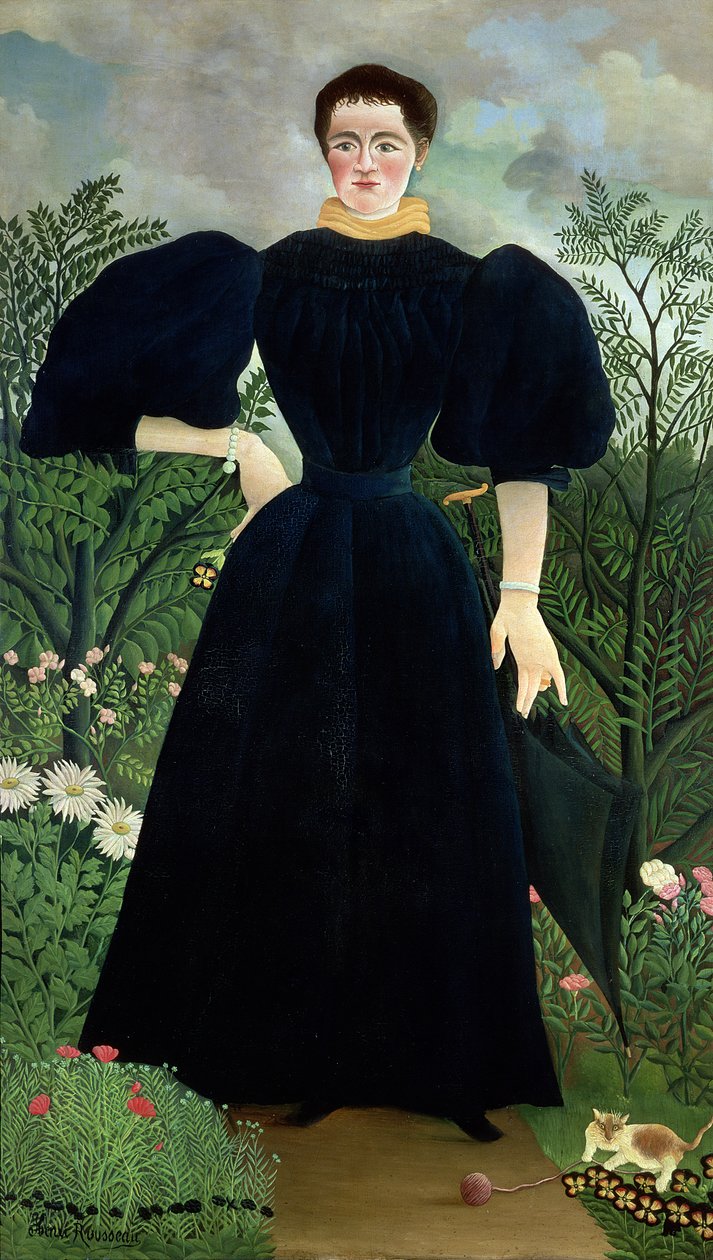 Porträt einer Frau, ca. 1895-97 von Henri Rousseau