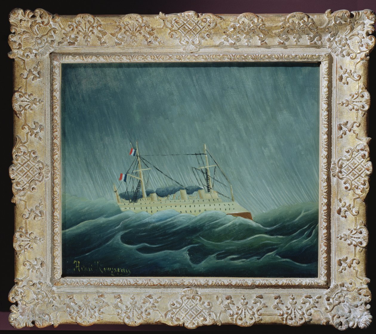 Das sturmgepeitschte Schiff, um 1899 von Henri Rousseau