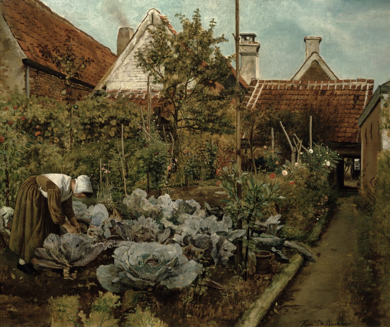 Ein flämischer Garten von Henri de Braekeleer