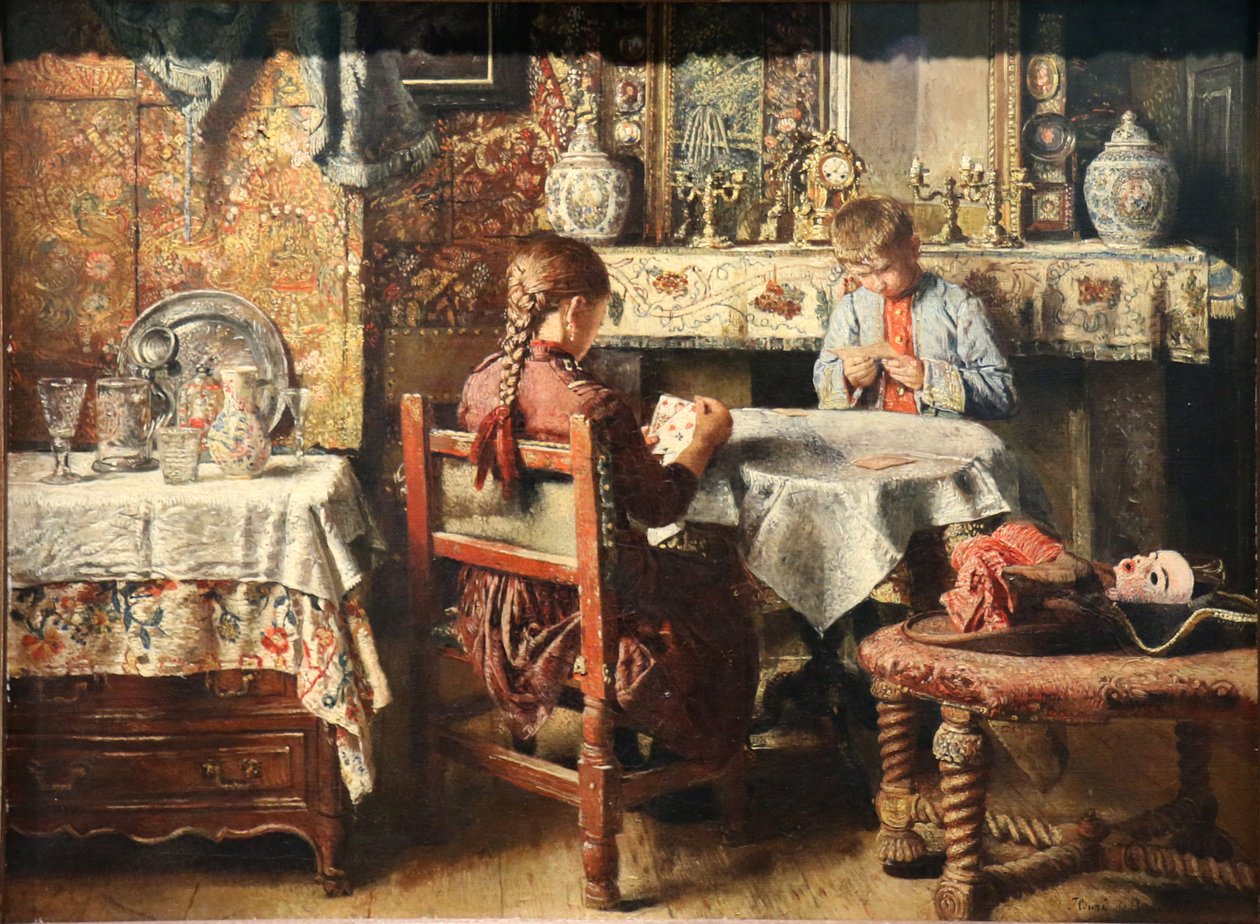 Kartenspiel von Henri de Braekeleer