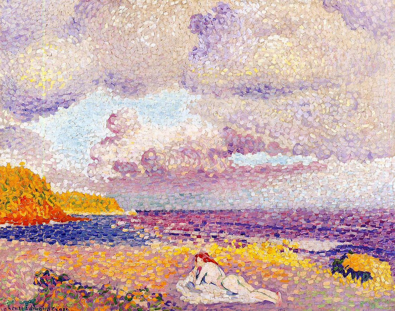 Ein aufkommender Sturm, 1907-08 von Henri Edmond Cross