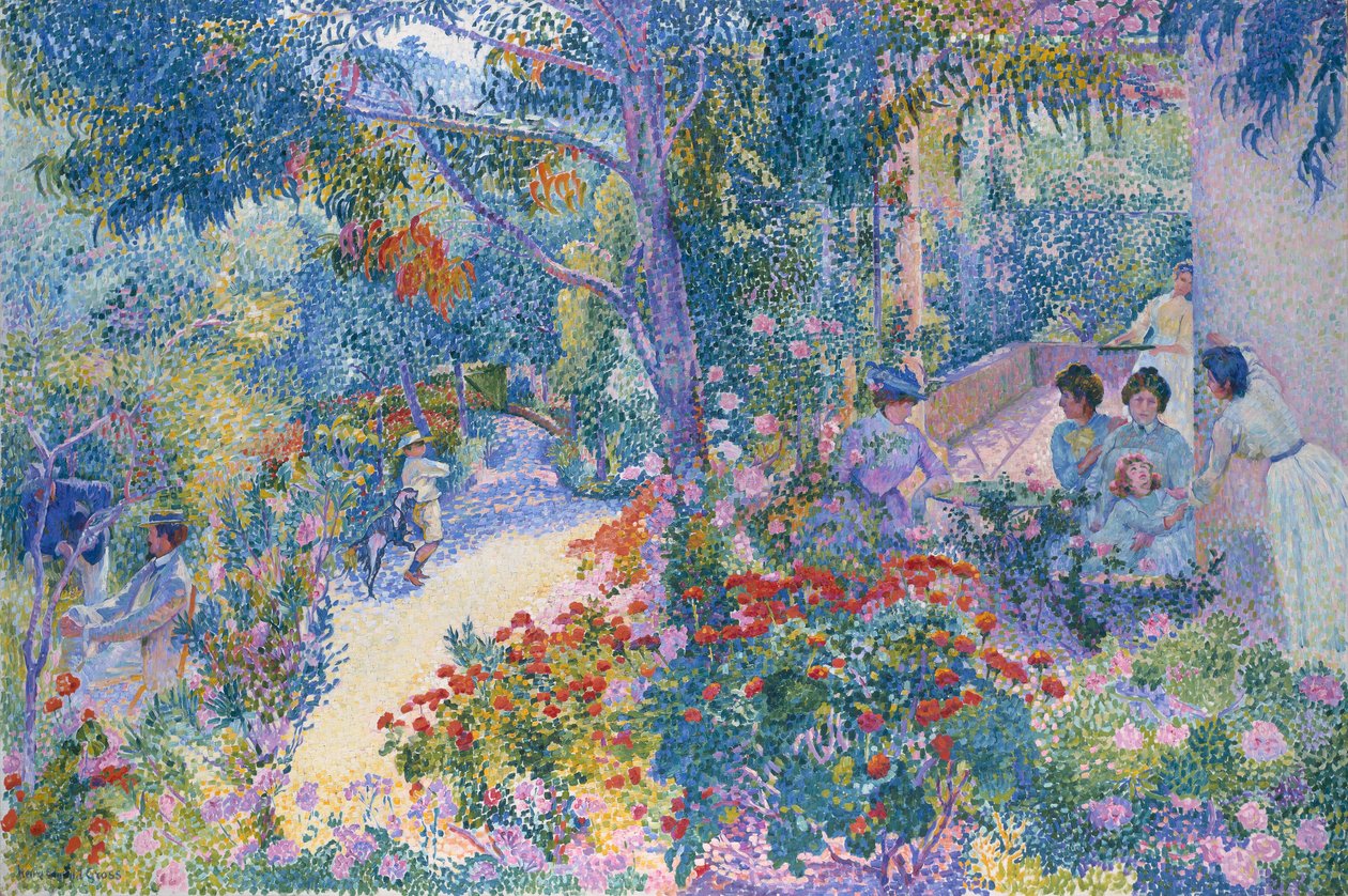 Nachmittag im Garten von Henri Edmond Cross