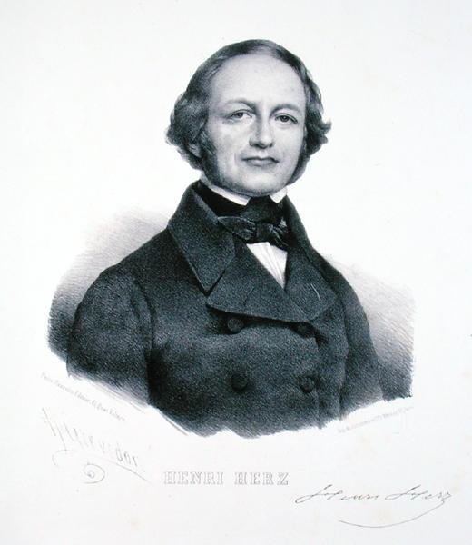 Henri Herz (1803-88) von Henri (after) Grevedon