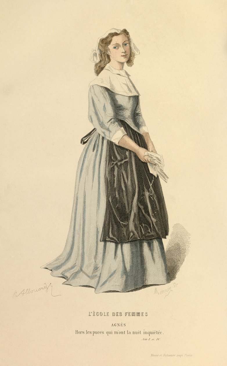 Kostüm für die Rolle der Agnes von Henri Allouard