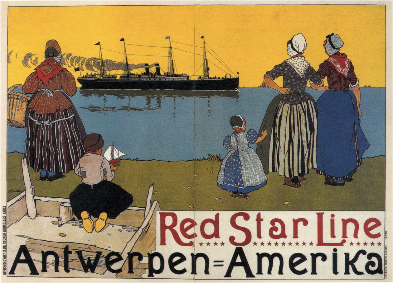 Red Star Line, 1899 von Henri Cassiers