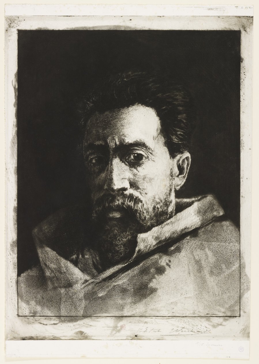Selbstporträt von Henri Charles Guérard