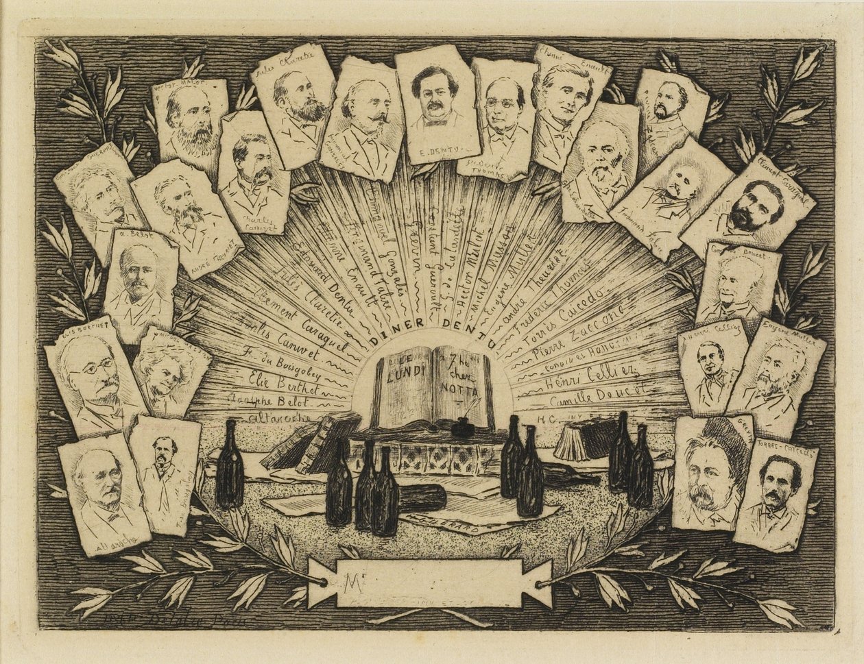 Zweiundzwanzig Porträts von Henri Charles Guérard