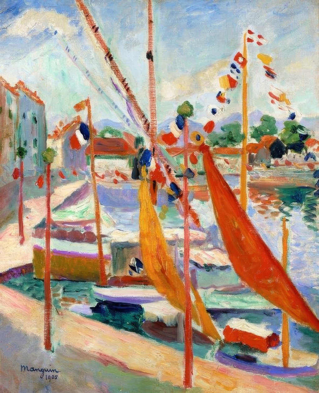 Der 14. Juli in St. Tropez von Henri Charles Manguin