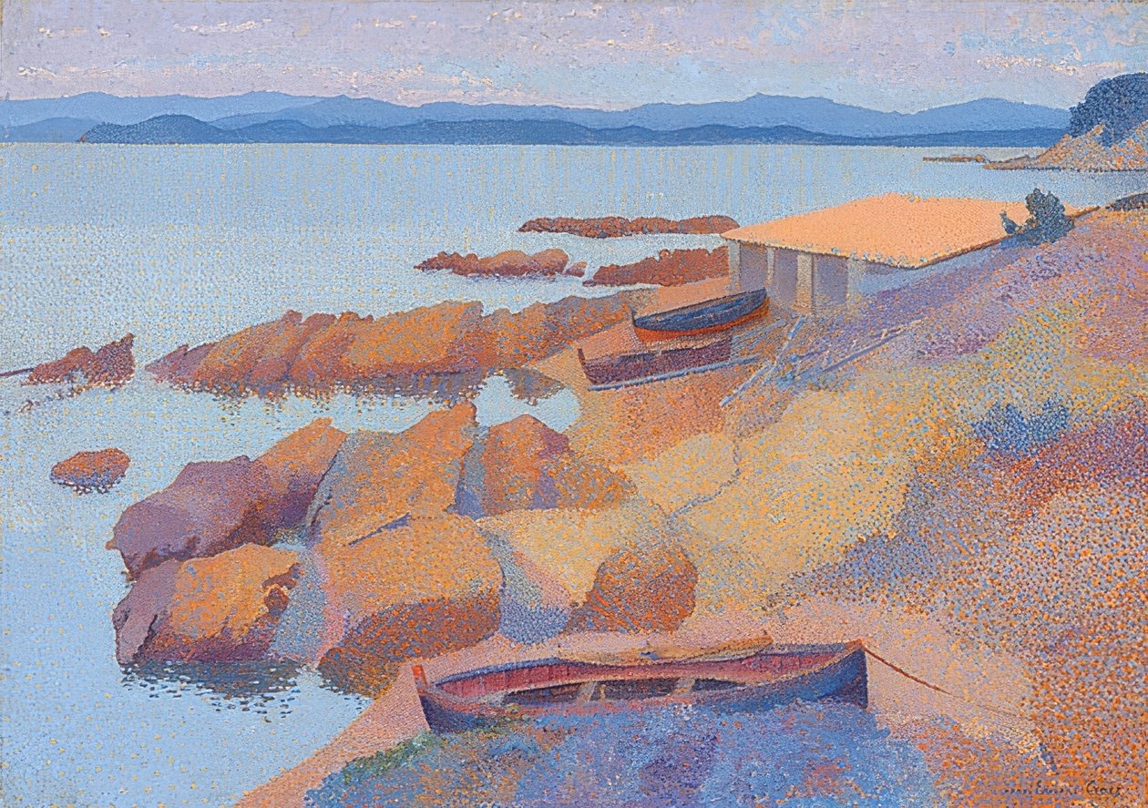 Küste nahe Antibes von Henri Edmond Cross