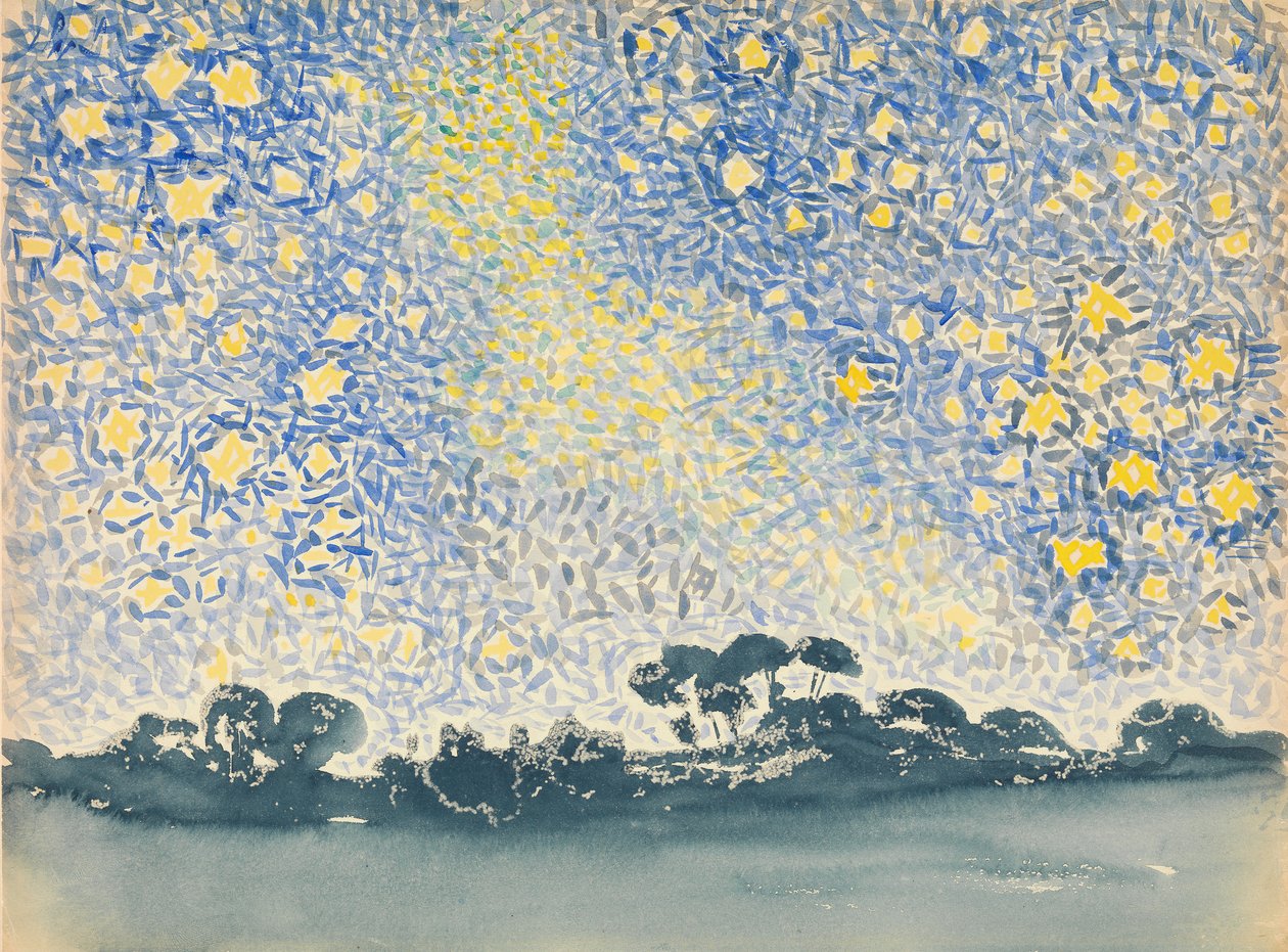 Landschaft mit Sternen von Henri Edmond Cross
