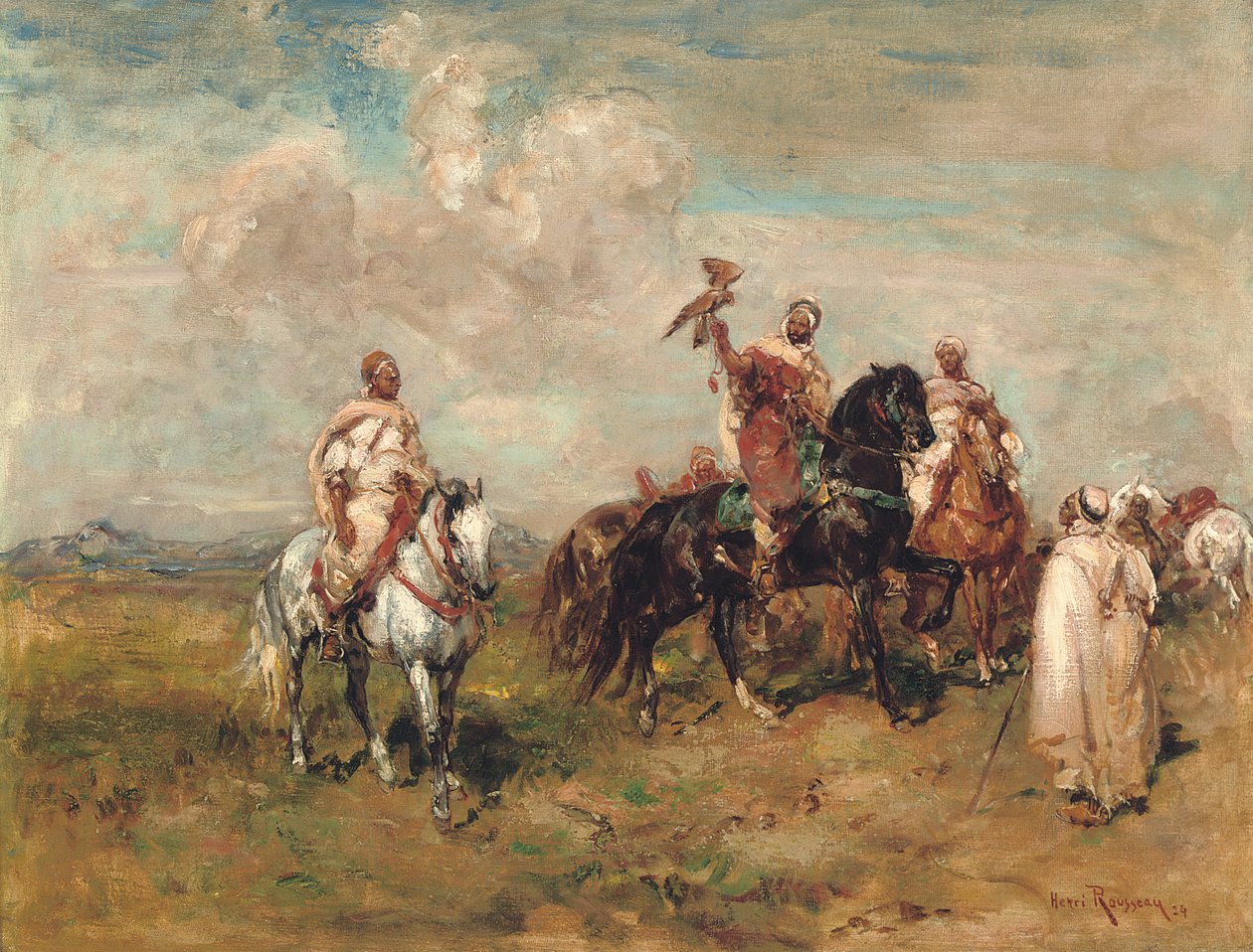 Die Falkner von Henri Emilien Rousseau