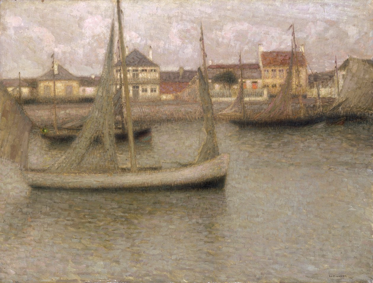 Boote, Heyst, 1900 von Henri Eugene Le Sidaner