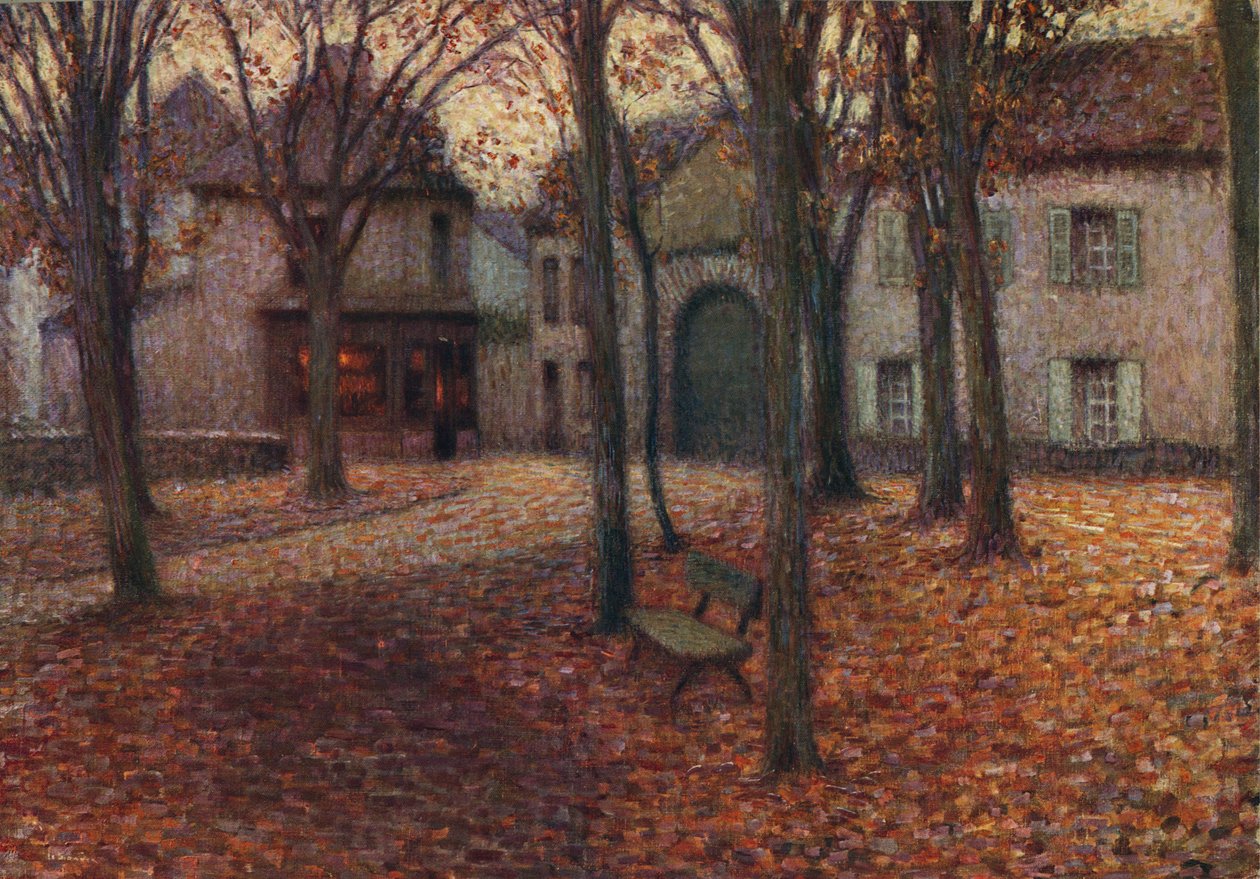 Das Dorf im Herbst, ca. 1915 von Henri Eugene Le Sidaner