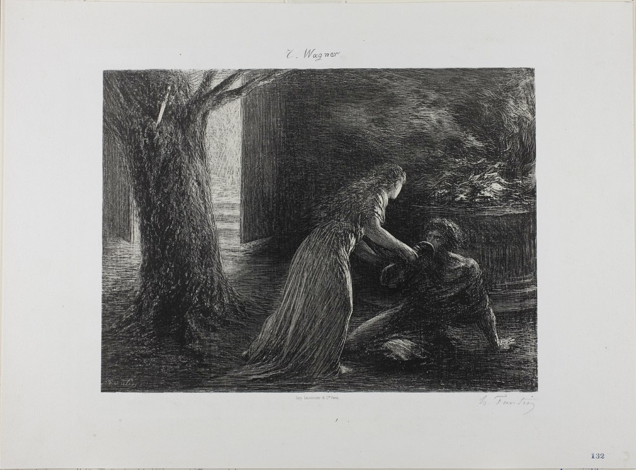 Debüt der Walküre von Ignace Henri Jean Fantin Latour
