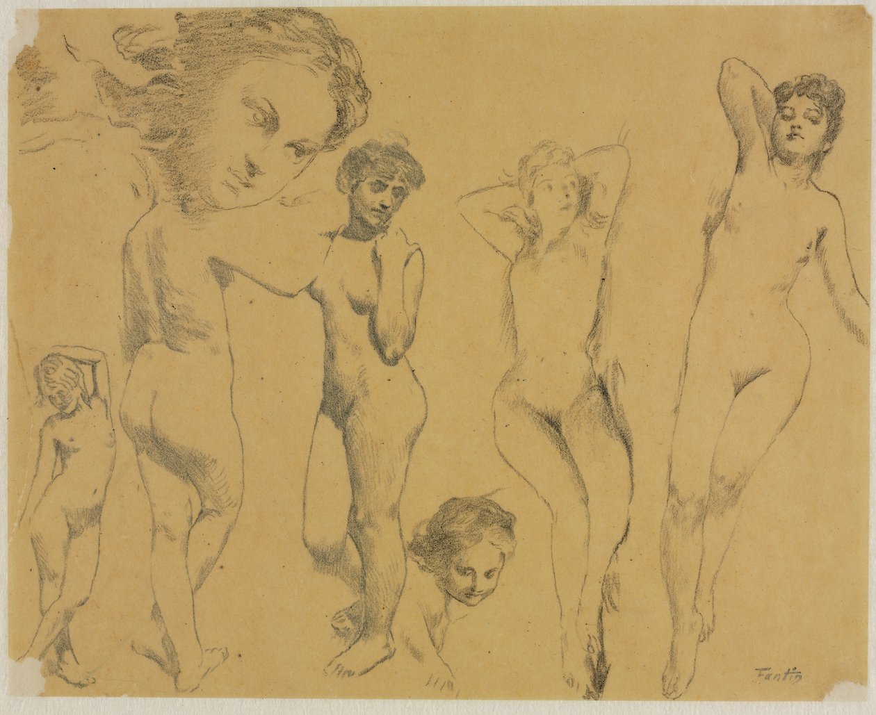 Studien weiblicher Akte von Ignace Henri Jean Fantin Latour