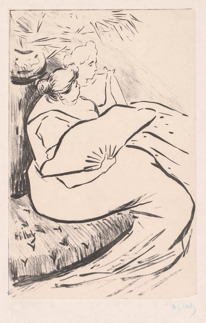 Sitzende Frau, ca. 1895-1900 von Henri Gabriel Ibels