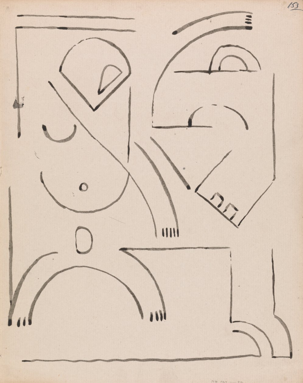 Abstrakte Figurenkomposition von Henri Gaudier Brzeska