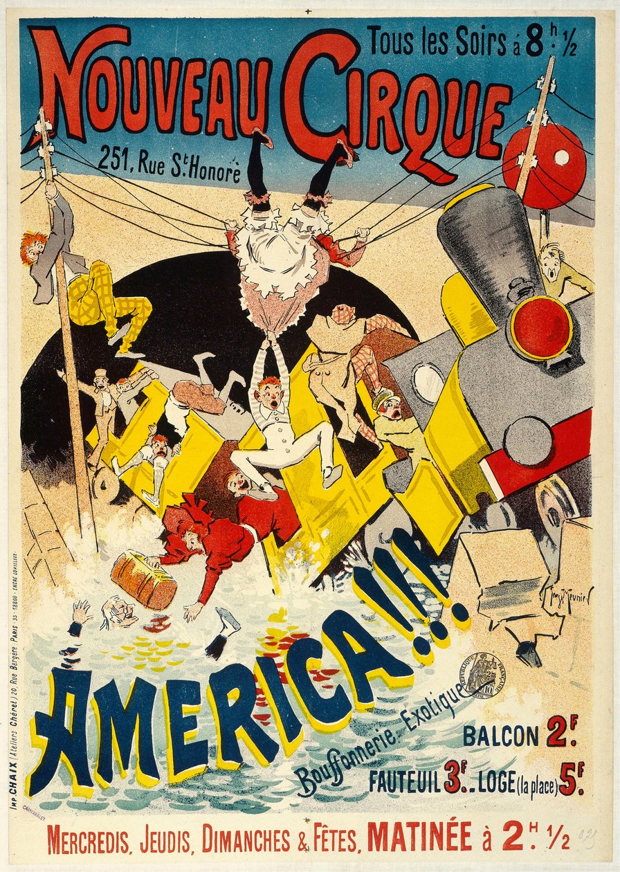 Nouveau Cirque, 1895 von Henri Georges Meunier