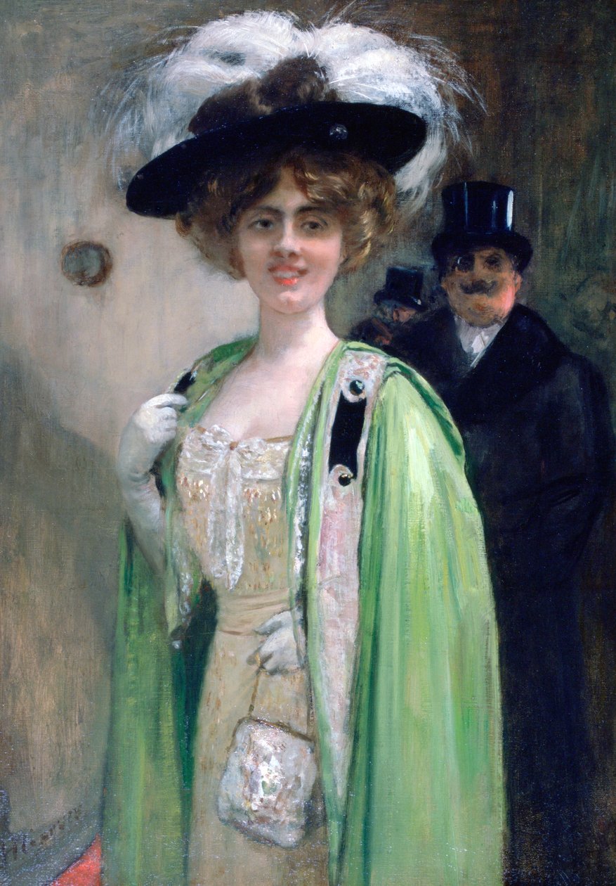 Ein Paar kommt zu einer Veranstaltung, ca. 1872-1929 von Henri Gervex
