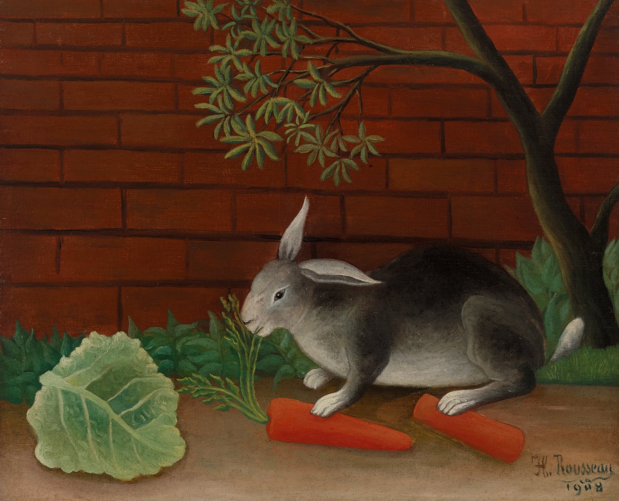 Kaninchen, 1908 von Henri J.F. 1844 1910 Rousseau