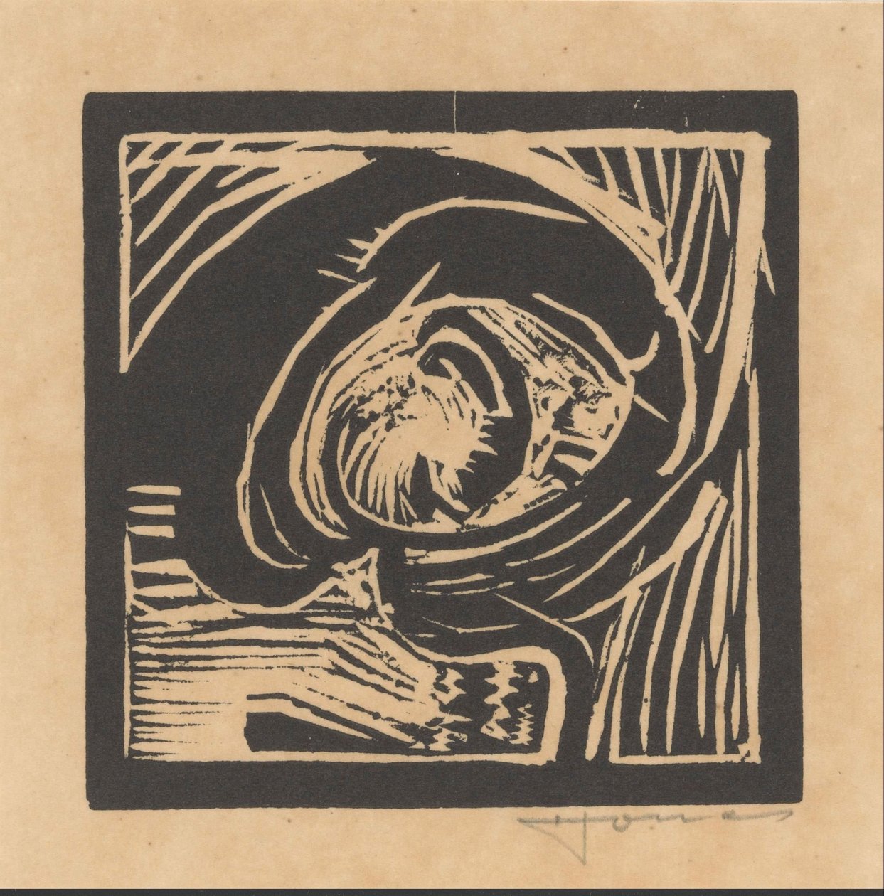 Kopf einer Figur von Henri Jonas (signed by artist)