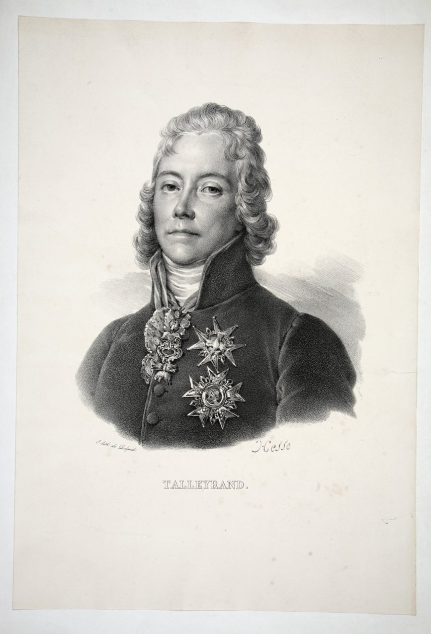 Talleyrand, veröffentlicht 1821 von Henri Joseph Hesse