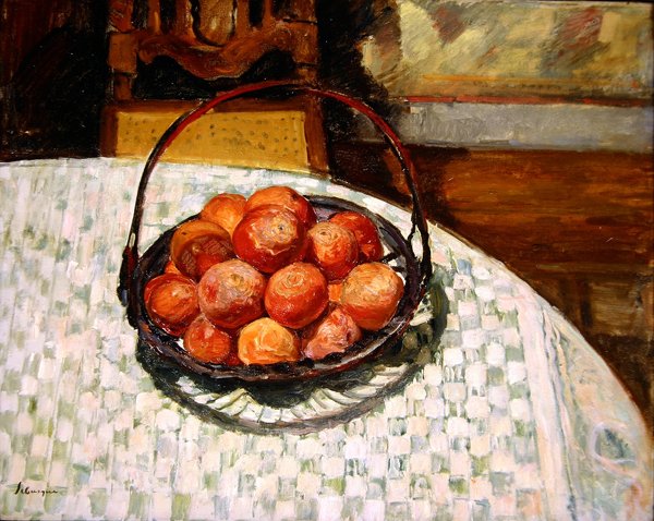 Korb mit Früchten von Henri Lebasque