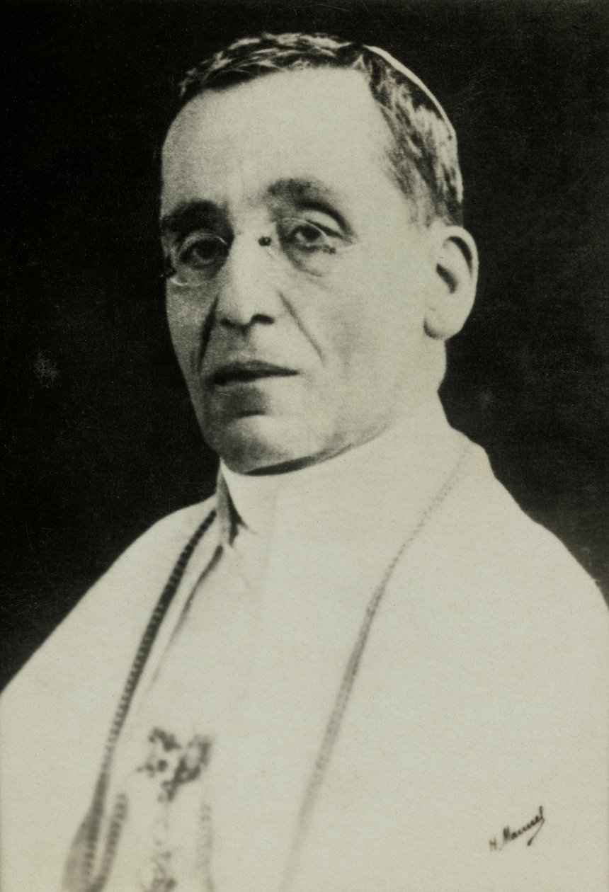 Porträt von Papst Benedikt XV. von Henri Manuel